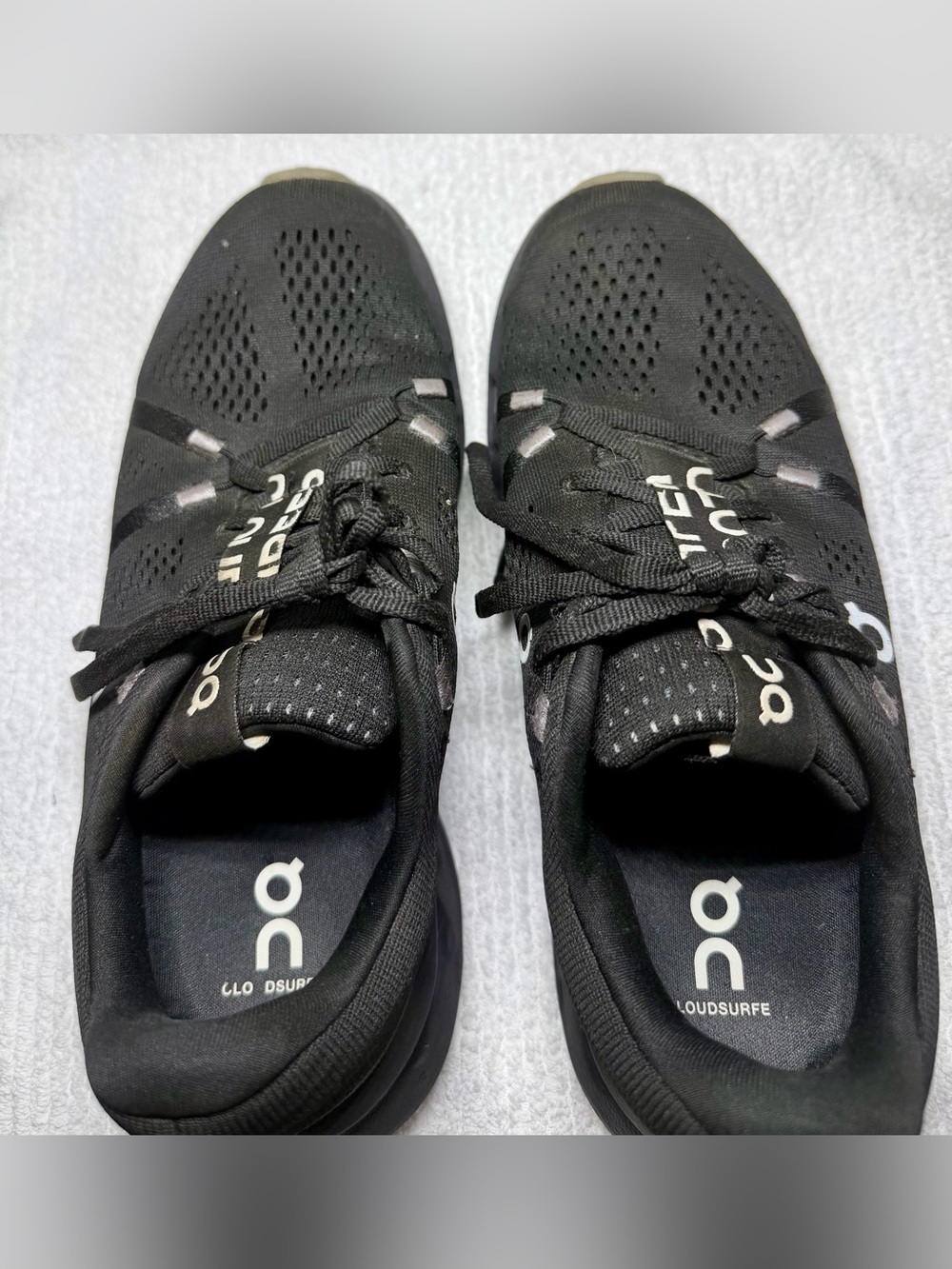 On Cloudsurfer Women’s 8 All Black Running Shoes CloudTec 3WD10440485 - Picture 5 of 7